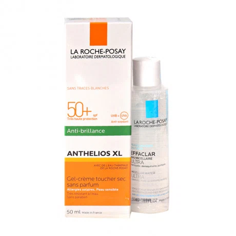 Kem chống nắng kiểm soát dầu La Roche-Posay Anthelios XL Non-Perfumed Dry Touch Gel Cream (50ml) + Tặng kèm Micellar Water (50ml)