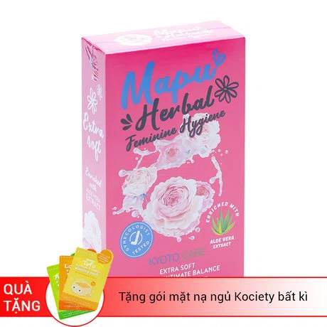 Dung dịch vệ sinh phụ nữ Mapu Kyoto Care (100ml) + Tặng kèm gói mặt nạ ngủ Kociety (bất kỳ)