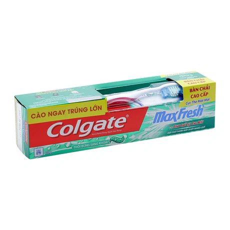 Kem đánh răng thổi bùng sảng khoái Colgate MaxFresh (230g) + Tặng kèm BCDR cao cấp Colgate