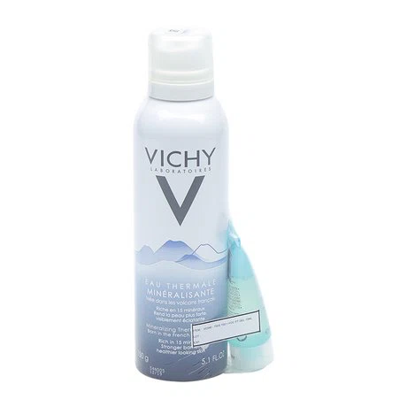 Xịt khoáng dưỡng da Vichy Thermal Spa Water (150ml) + Tặng kèm gel rửa mặt Vichy Pureté Thermale (15ml)