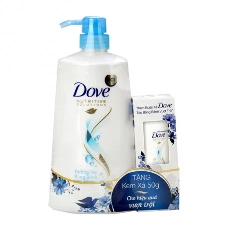 Dầu gội dưỡng tóc bồng bềnh Dove (650g) + Tặng kèm kem xả dưỡng tóc bồng bềnh Dove (50g)