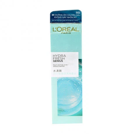 Tinh chất nước hoa hồng se khít lỗ chân lông, ngăn bóng nhờn L'Oreal Paris Hydrafresh Genius (130ml)
