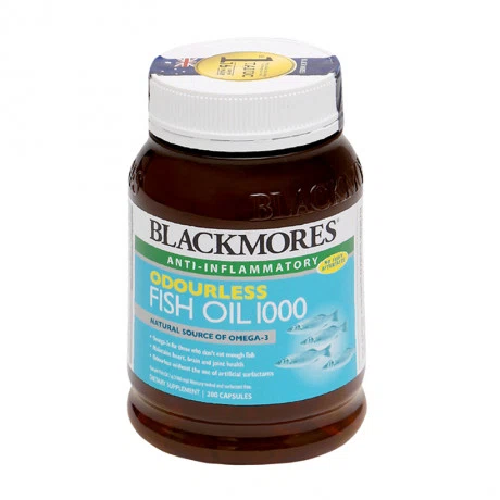 TPCN Viên uống dầu cá Blackmores Odourless Fish Oil 1000 (Chai 200 viên)