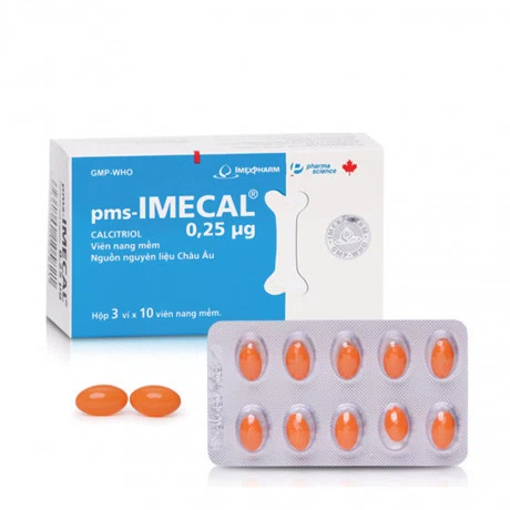 Imecal 0.25 mcg (3 vì x 10 viên/hộp)