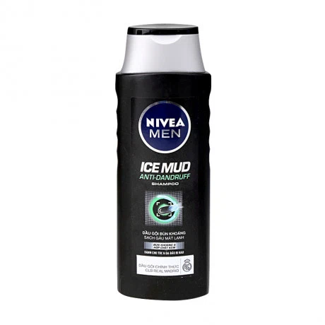 Dầu gội bùn khoáng sạch gàu mát lạnh cho nam Nivea Men Ice Mud Anti-Dandruff (380ml)