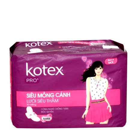 Băng vệ sinh siêu mỏng cánh Kotex Pro (20 miếng/gói)