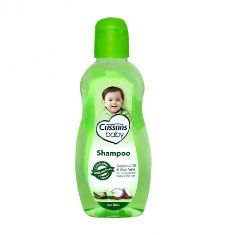 Dầu gội em bé chiết xuất tinh dầu dừa và lô hội Cussons Baby Coconut Oil & Aloe Vear Shampoo (200ml)