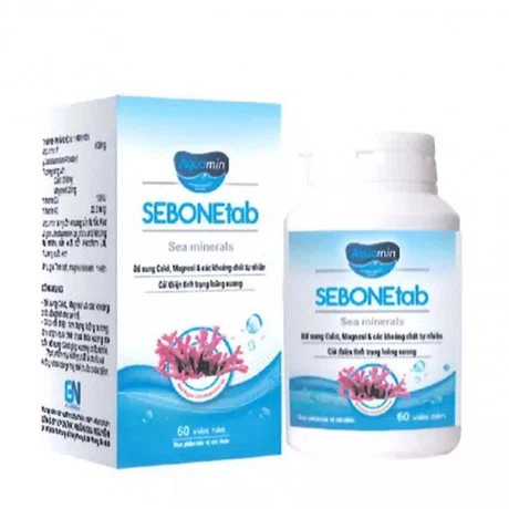 Aquamin Sebonetab Bo Sung Calci, Magnesi và Khoang Chat Tu Nhien (Hop 60Vien)