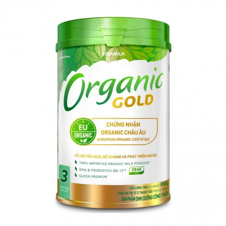 Sữa bột số 3 Organic Gold (1-2 tuổi) hộp 850g