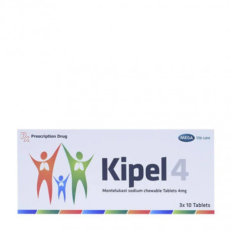 Viên nén Kipel 10mg MEGA We care phòng và điều trị hen phế quản, co thắt phế quản (4 vỉ x 7 viên)