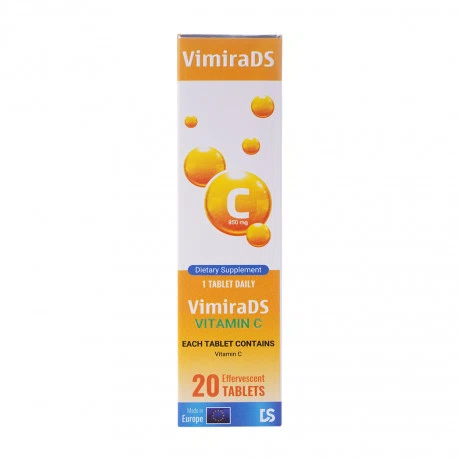 Viên sủi bổ sung vitamin C VimiraDS (Tuýp 20 viên)