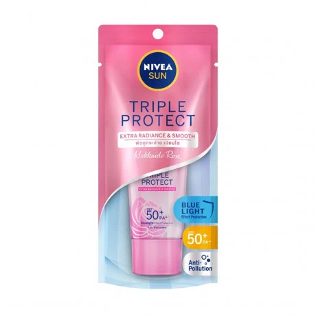 Kem chống nắng dưỡng sáng mịn hoa hồng Nivea Hokkaido SPF50+ PA+++ (Tuýp 40ml)