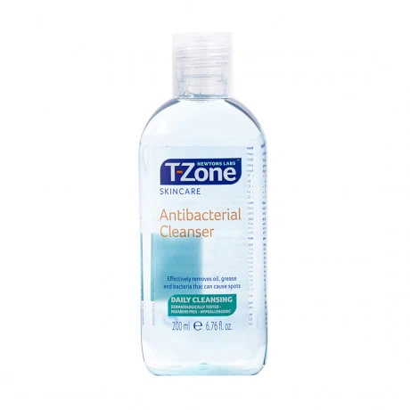 Nước hoa hồng hỗ trợ ngừa mụn se lỗ chân lông tràm trà T-Zone Antibacterial Cleanser (Chai 200ml)
