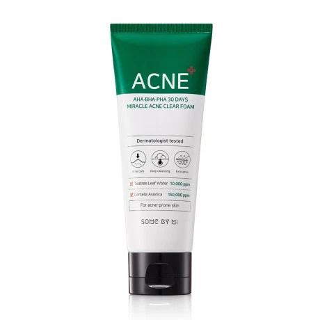 Sữa rửa mặt cho da mụn Some By Mi AHA-BHA-PHA 30 Days Miracle Acne Clear (100ml)