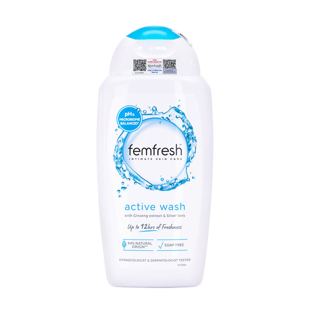 Dung dịch vệ sinh phụ nữ cao cấp năng động Femfresh Active Fresh (250ml)