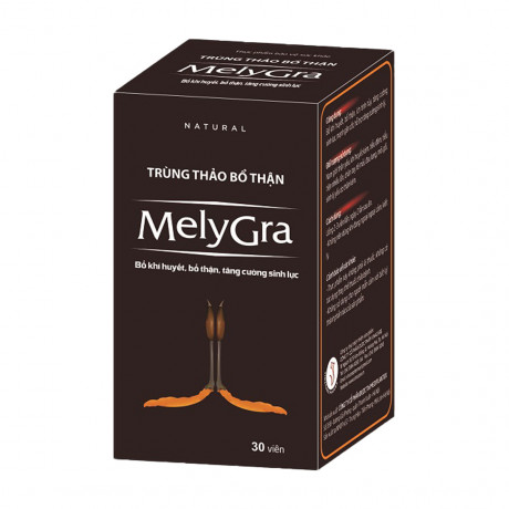Viên uống Trùng Thảo Bổ Thận Melygra (Hộp 30 viên)