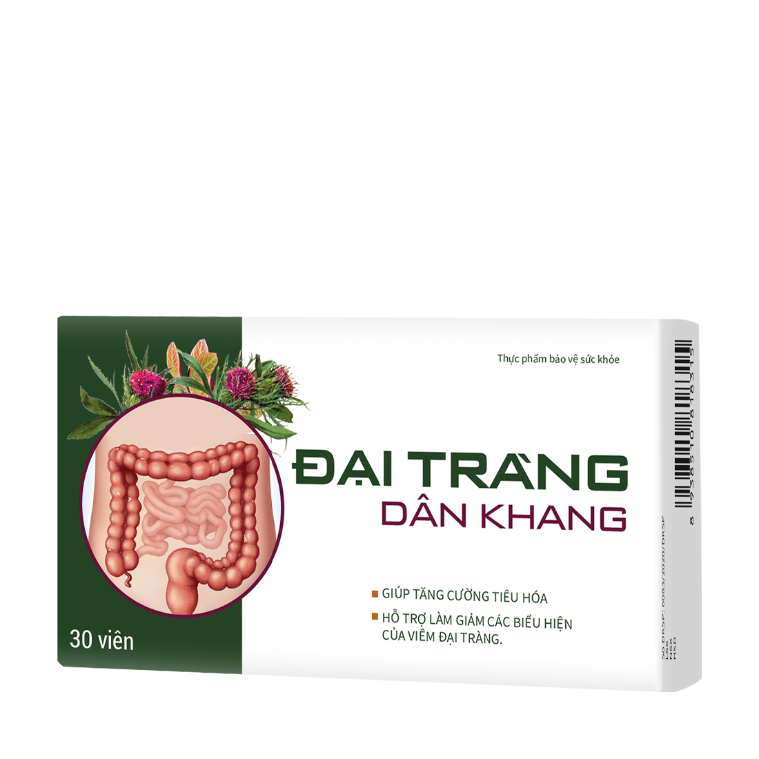 Thực phẩm bảo vệ sức khỏe Viên uống giảm triệu chứng viêm đại tràng Đại Tràng Dân Khang (Hộp 30 viên)