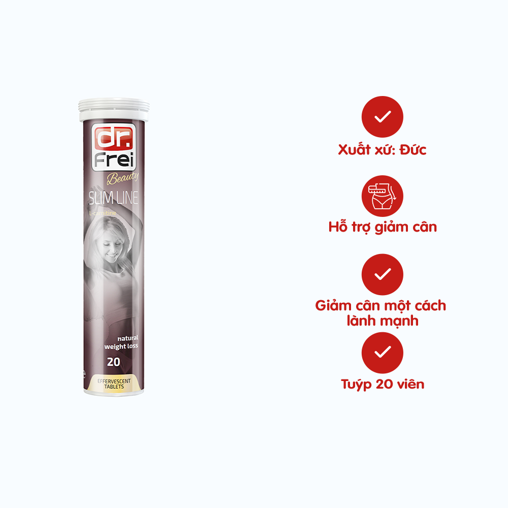 Dr. Frei Slim Line L-Carnitine Vien Sui H.Tro Giam Can (Tuyp 20v)