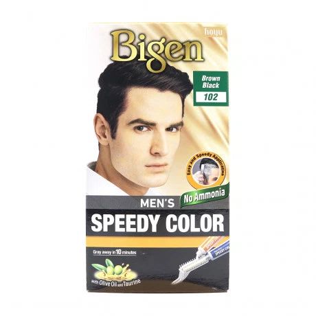 Thuốc nhuộm tóc cho nam Bigen Speedy Color màu 102 nâu đen (80g)