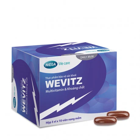 Viên bổ sung vitamin và khoáng chất WeVitz (Hộp 5 vỉ x 10 viên)