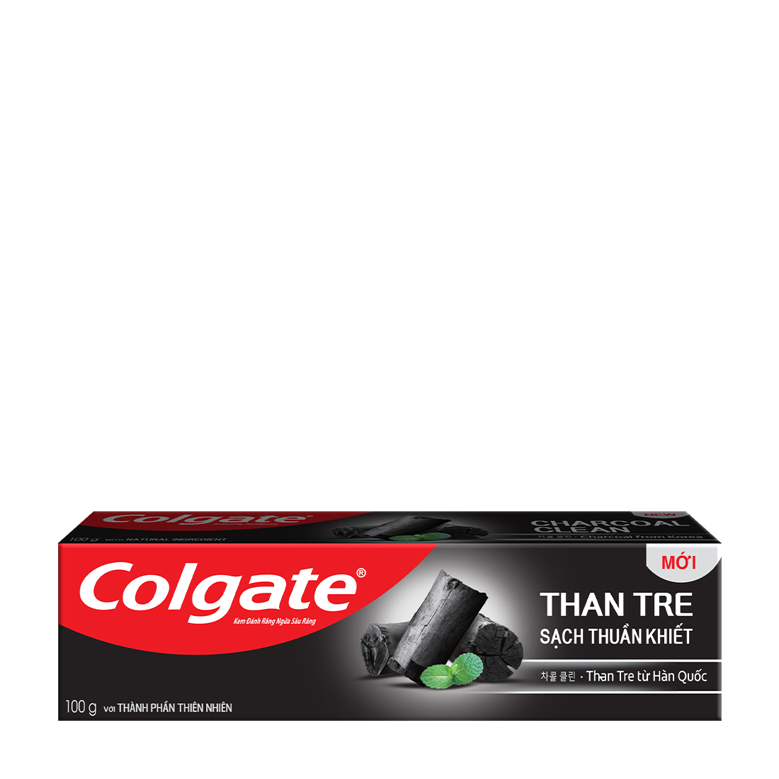 Kem đánh răng than tre Hàn Quốc & bạc hà Colgate (100g)
