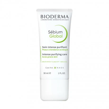 Kem dưỡng BIODERMA Sebium Global dành cho da dễ bị mụn và hỗ trợ giúp làm giảm mụn (Tuýp 30ml)