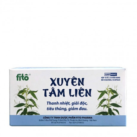 Xuyên Tâm Liên (Hộp 10 vỉ x 10 viên)