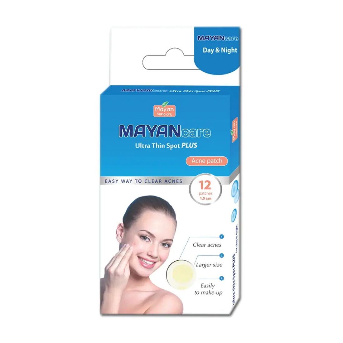 Miếng Dán Mụn MAYAN Care Ultra Thin Sprot Plus (Hộp 12 Miếng)