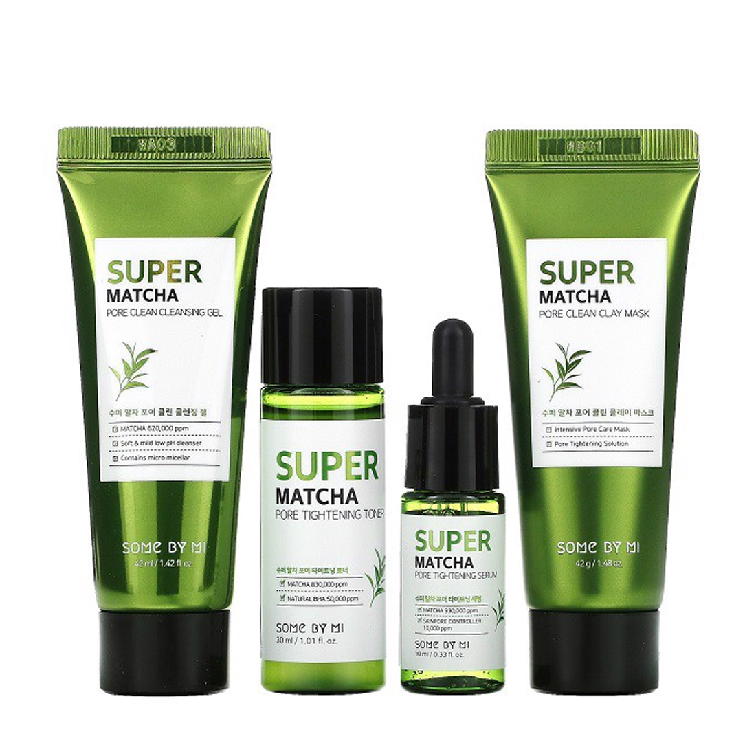 Bộ Kit dưỡng da Some By Mi Super Matcha Pore Care Starter Kit-Edition