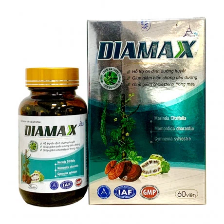 Viên uống Diamax hỗ trợ giảm biến chứng tiểu đường (Hộp 60 viên)