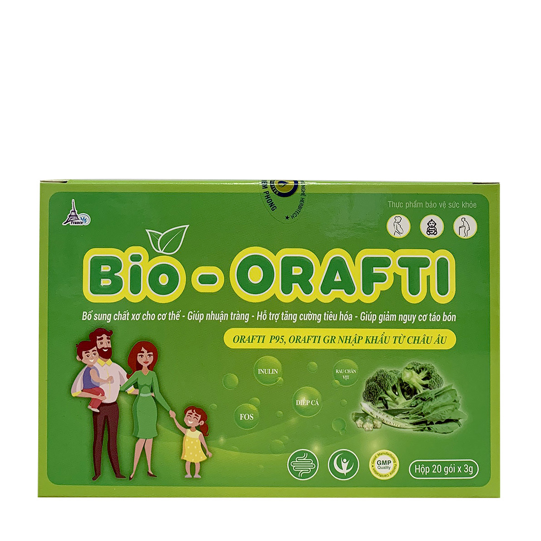 Viên uống Bio-ORAFTI hỗ trợ ngừa táo bón  (Hộp 20 gói)