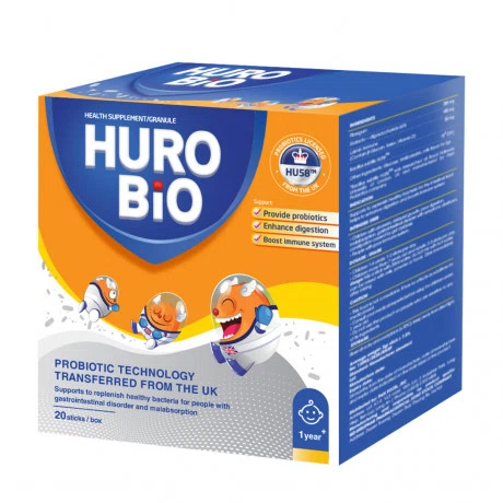 Cốm bổ sung lợi khuẩn HURO BiO (Hộp 2 túi x 10 gói)