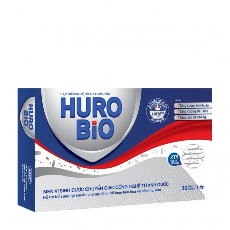 Viên uống HURO BiO bổ sung lợi khuẩn (Hộp 3 vỉ x 10 viên)