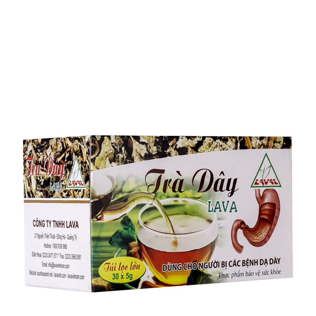 Viên uống Lava Trà Dây hỗ trợ bảo vệ dạ dày (Hộp 30 gói)