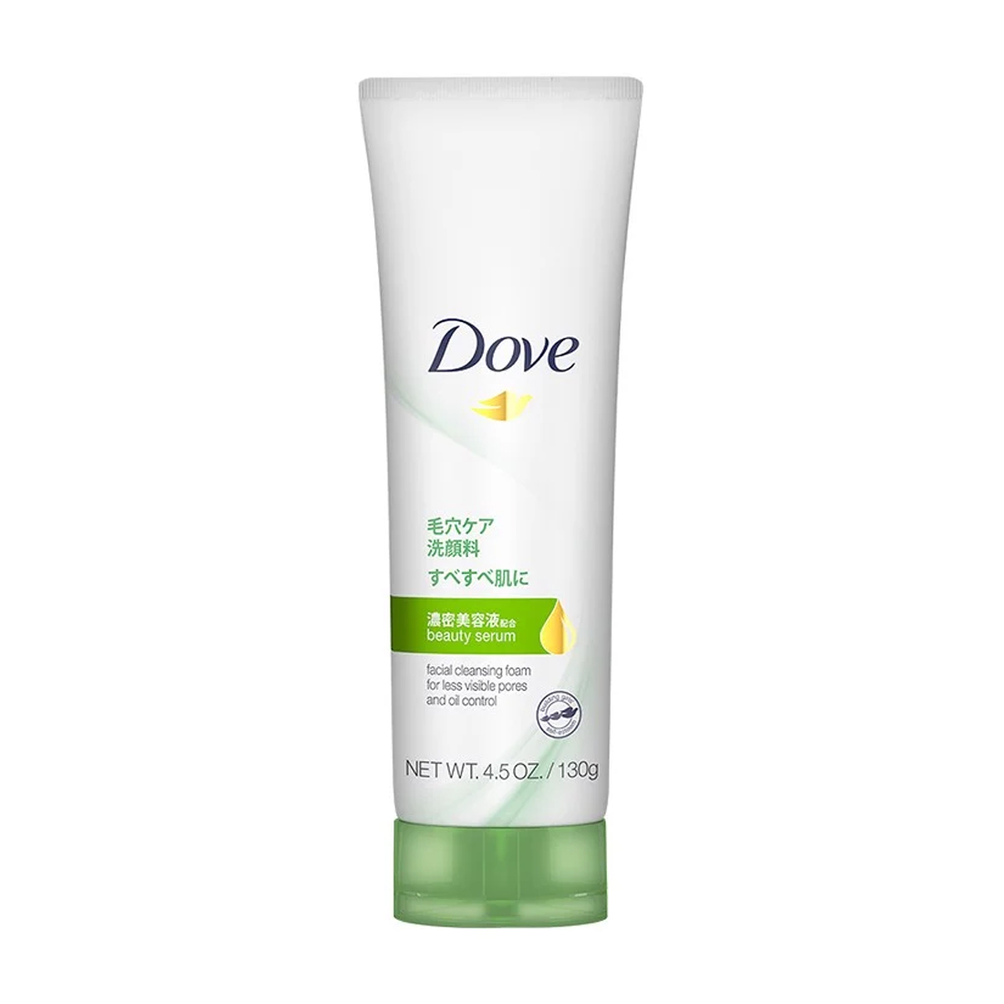 Sữa rửa mặt Dove Beauty Serum Facial Cleansing Mousse For Less Visible Pores And Oil Control (Tuýp 130g)