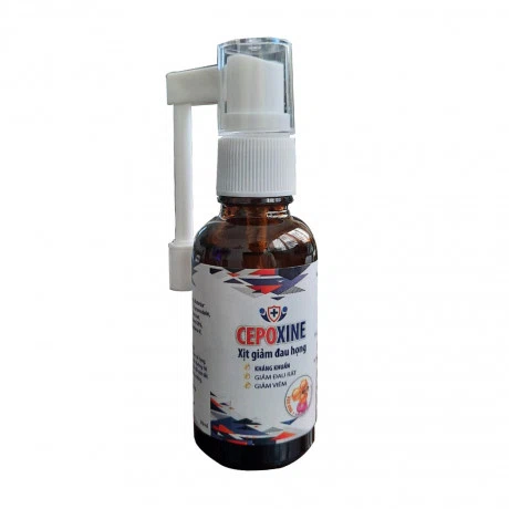 Xịt giảm đau họng Cepoxine Sore Throat Spray 30ml