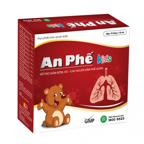 Hỗ trợ giảm ho An Phế Kids Kinh Đô (10 ống x 10ml)
