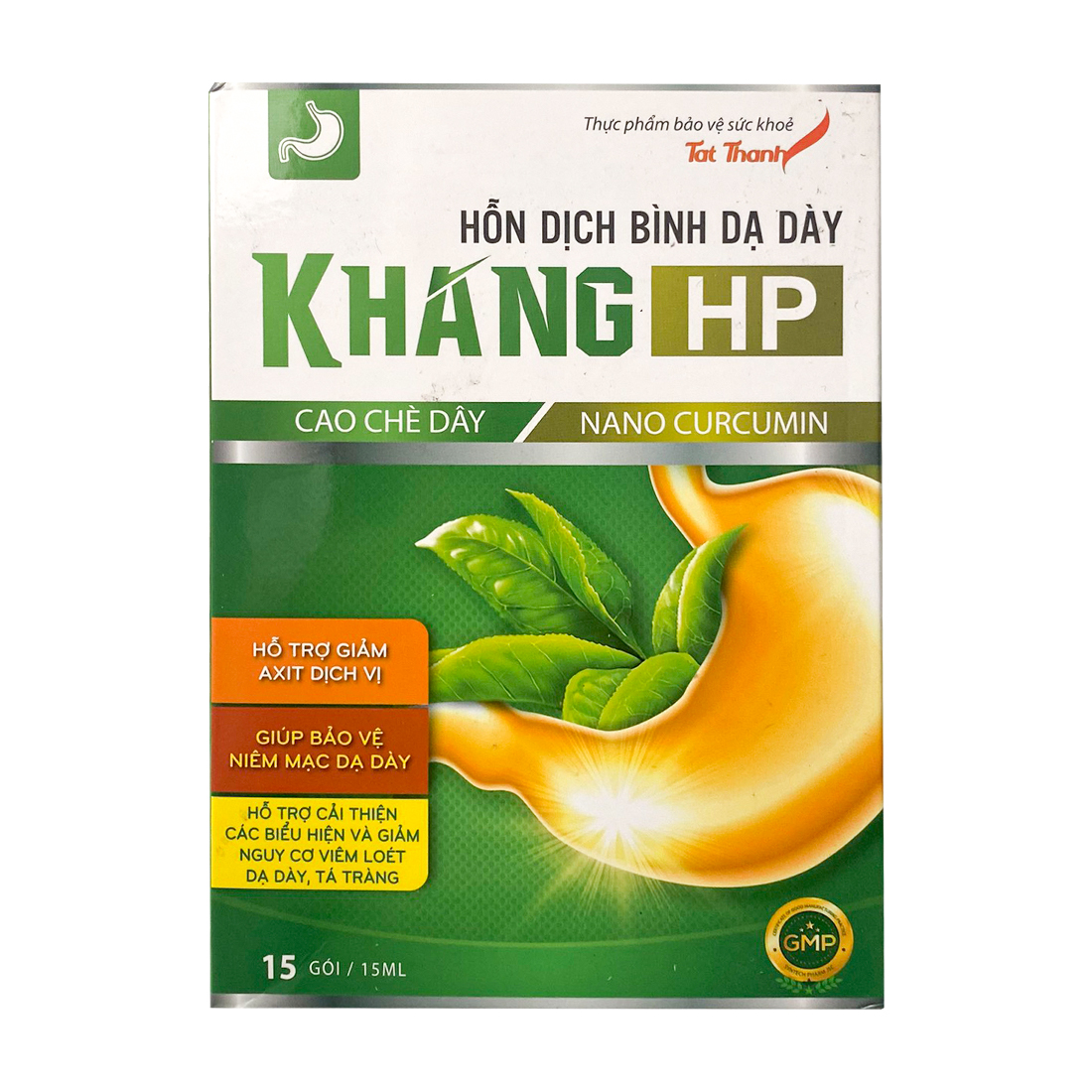 Hỗn dịch Bình Dạ Dày Khang HP Tất Thành giúp hỗ trợ giảm axit dịch vị (Hộp 15 gói)