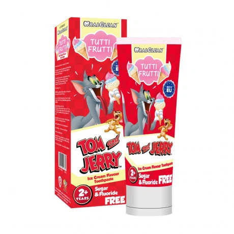 Kem đánh răng dành cho trẻ từ 2 tuổi trở lên Oral Clean Tom & Jerry Mild Mint (75ml)