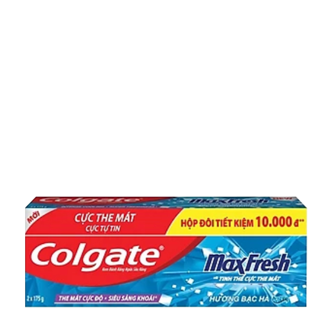 Kem đánh răng bộ đôi Colgate Maxfresh Peppermint Tinh Thể The Mát (2*175g/173g)
