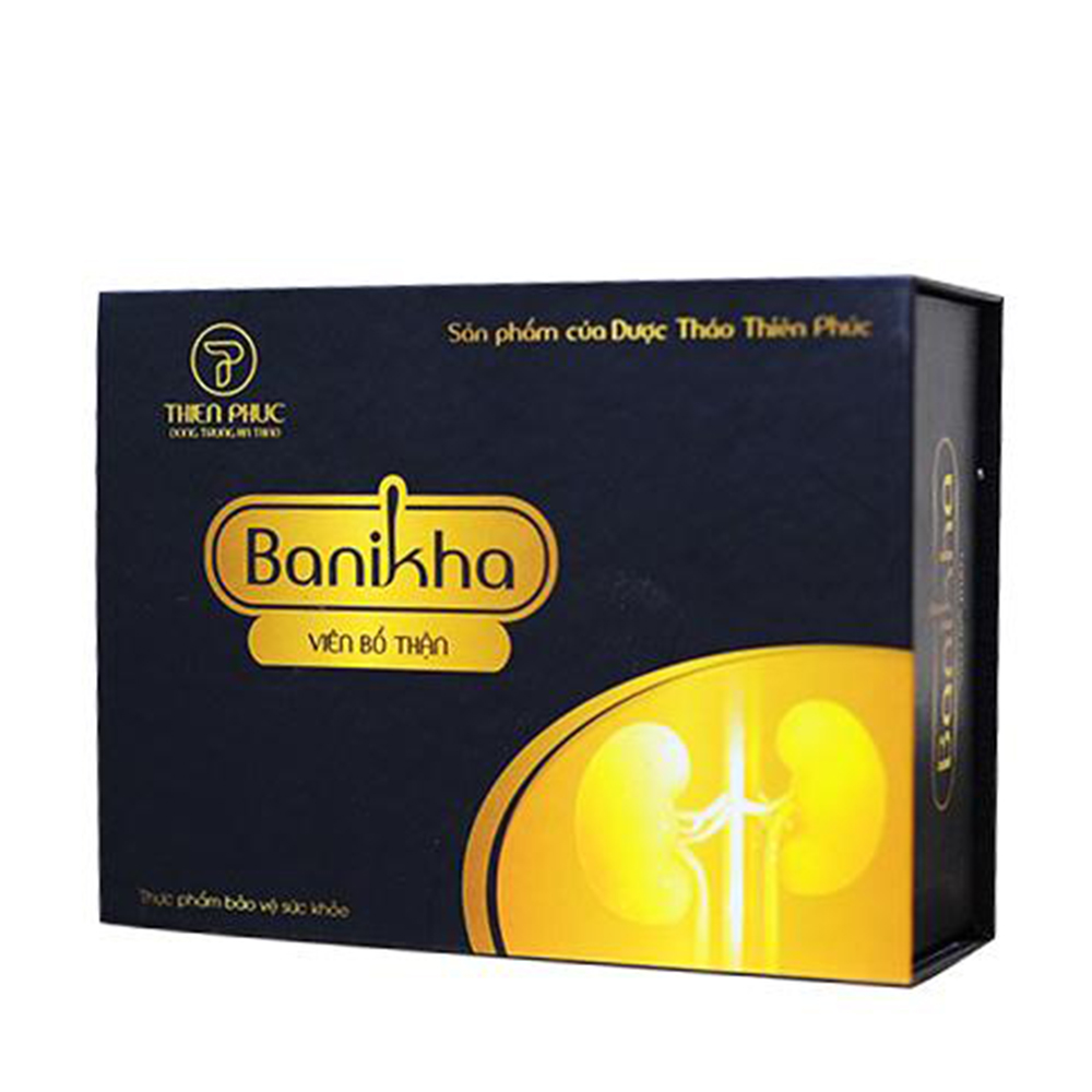 Thực phẩm bảo vệ sức khỏe viên bổ thận đông trùng hạ thảo Thiên Phúc Banikha (Hộp 2 lọ x 30 viên)