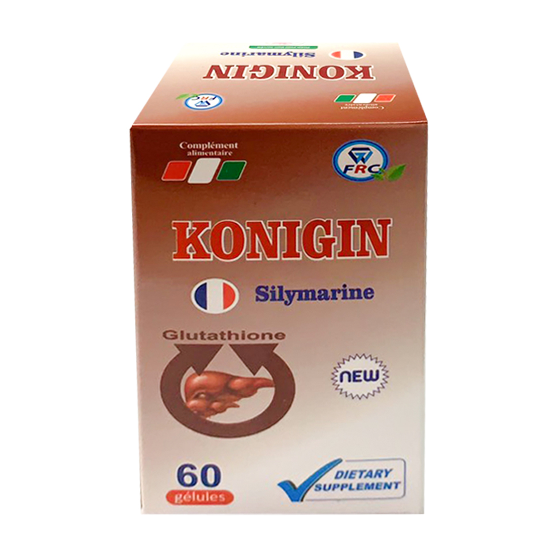  Thực phẩm bảo vệ sức khỏe bổ gan Konigin Silymarine (Hộp 60 viên)