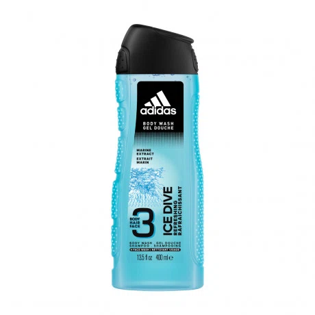 Sữa tắm gội toàn thân nam Adidas Ice Dive Body, Hair & Face Shower Gel (400ml)
