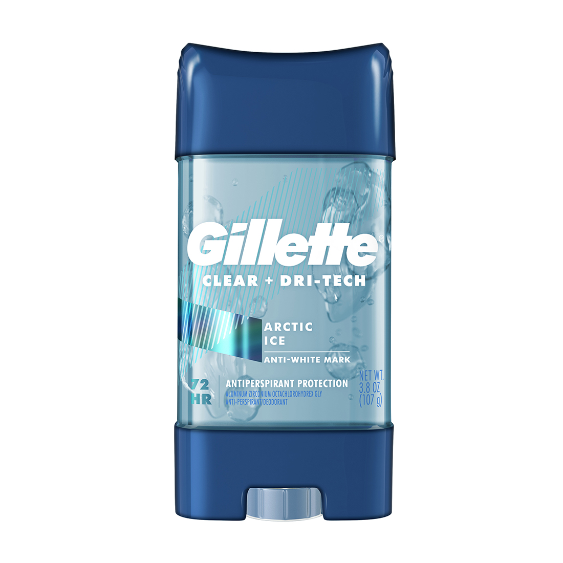 Gel khử mùi Gillette Arctic Ice Clear + Dri-Tech Anti-Perspirant/Deodorant (107ml)