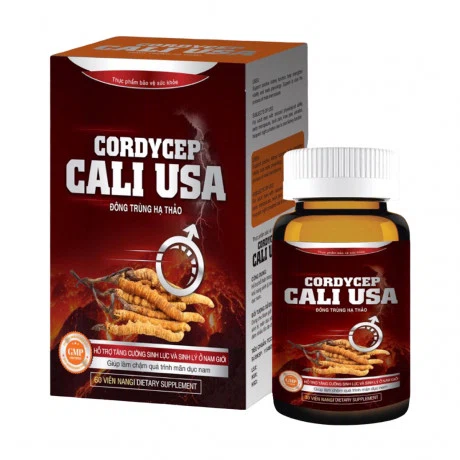 Tăng cường sinh lý nam giới Cali USA Cordycep (Hộp 60 viên)