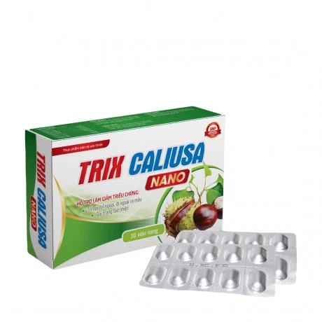 Thực phẩm bảo vệ sức khỏe hỗ trợ giảm triệu chứng trĩ Cali USA Trix Nano (hộp 3 vĩ x 10 viên)