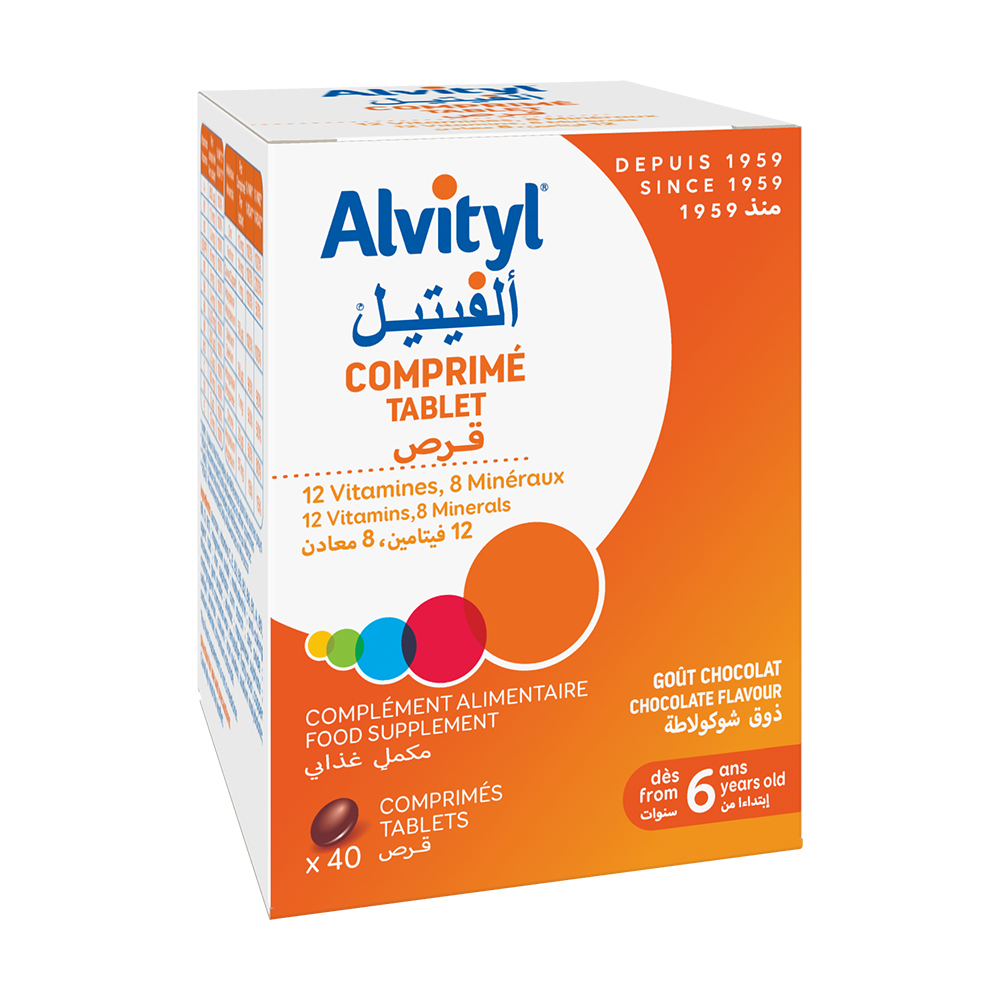 Viên uống hỗ trợ tăng đề kháng Urgo Alvityl Comprimé (Hộp 40 viên)