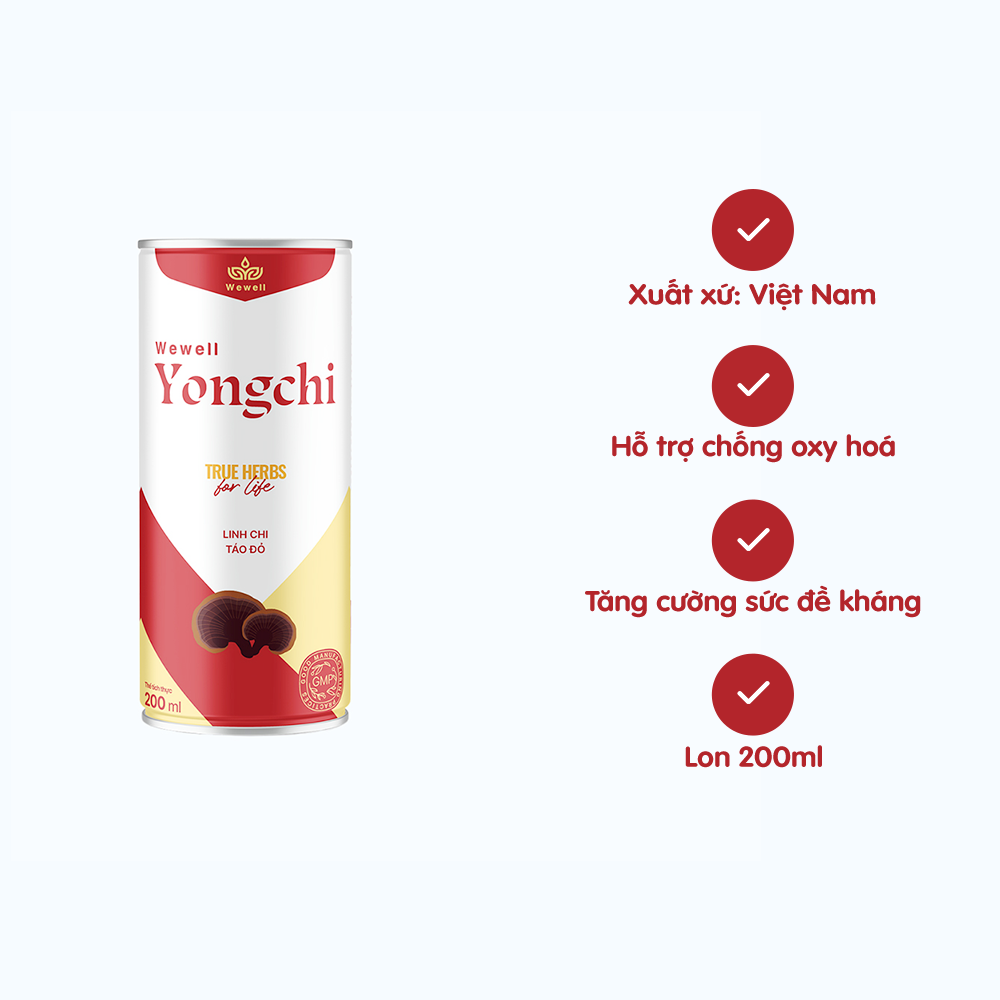 Nước uống tăng cường đề kháng Wewell Yongchi (200ml)