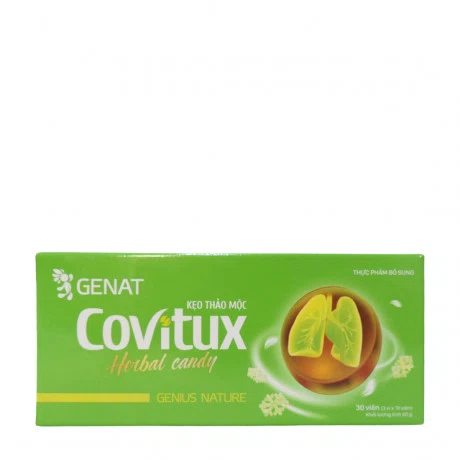 Viên ngậm thảo mộc Covitux (Hộp 3 vỉ x 10 viên)