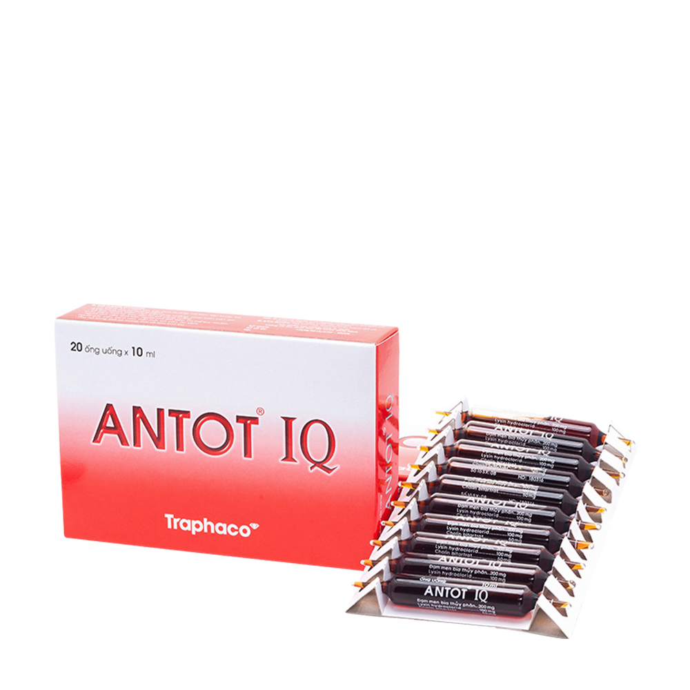 Siro Traphaco ANTOT IQ  hỗ trợ ăn ngon cho trẻ (Hộp 20 ống x 10ml)